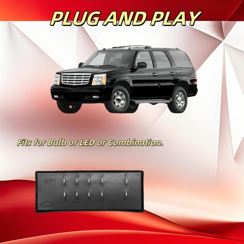 Malloryx LM487 Led Flasher Relay for Warning and Turn Signal Fix Hyper Flash Module Blinker Relay Fit for Chevy 03-06 Silverado Avalanche for GMC Sierra Yukon Trucks 2003-2006, 10383321, 15231201 - Image 5